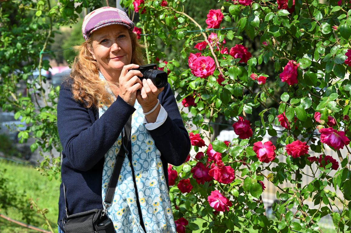 Ritratto di Cristina Archinto al roseto